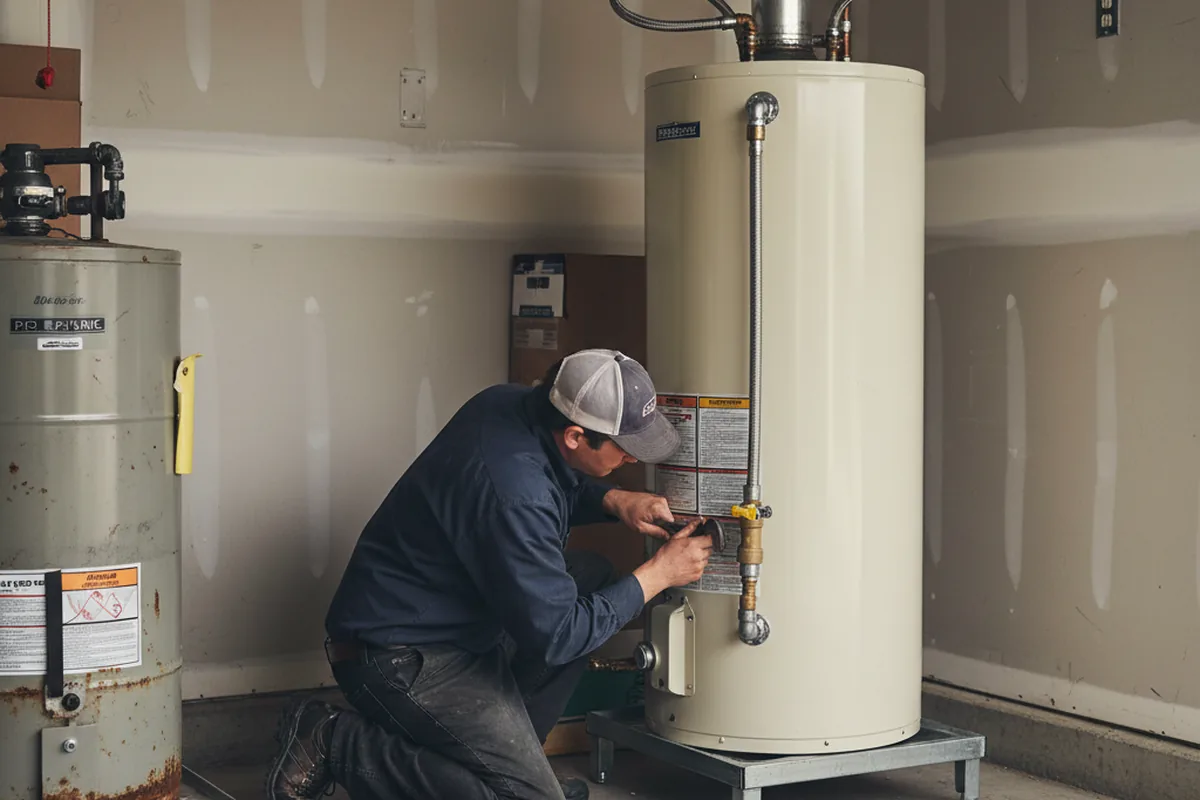 Water heater and shutoff valve replacement in Palm Coast